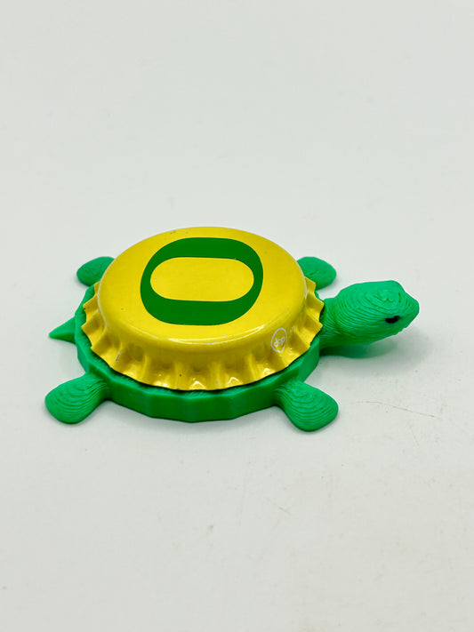Oregon Ducks - Bottle Cap Magnet Turtle Shell Shocked Art