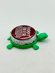 Root Beer (Text) - Bottle Cap Magnet Turtle Shell Shocked Art