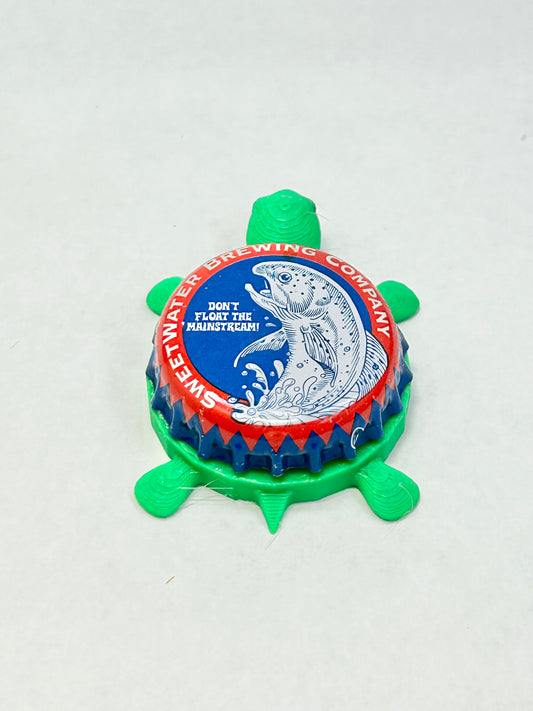 Sweetwater Brewing - Bottle Cap Magnet Turtle