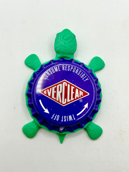 Everclear Brewing - Bottle Cap Magnet Turtle Shell Shocked Art