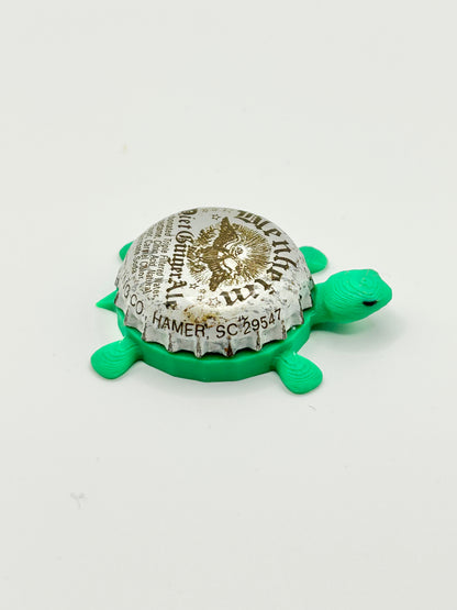 Blenheim Diet Ginger Ale Soda - Bottle Cap Magnet Turtle Shell Shocked Art