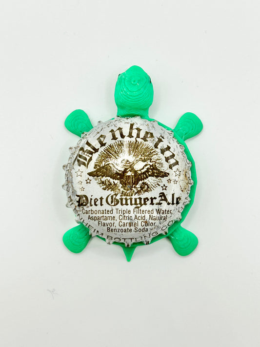 Blenheim Diet Ginger Ale Soda - Bottle Cap Magnet Turtle