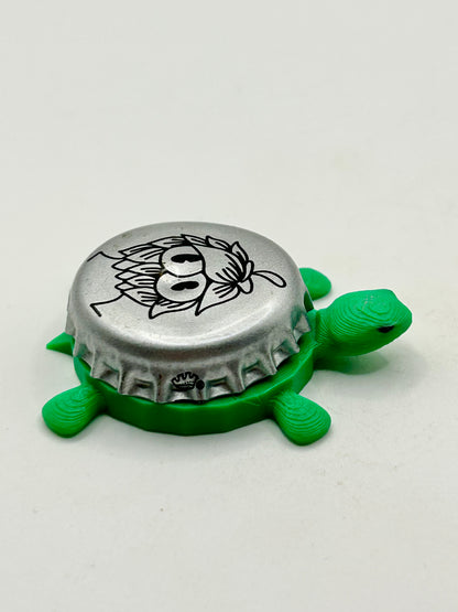 Millstream Brewing (Hops) - Bottle Cap Magnet Turtle Shell Shocked Art