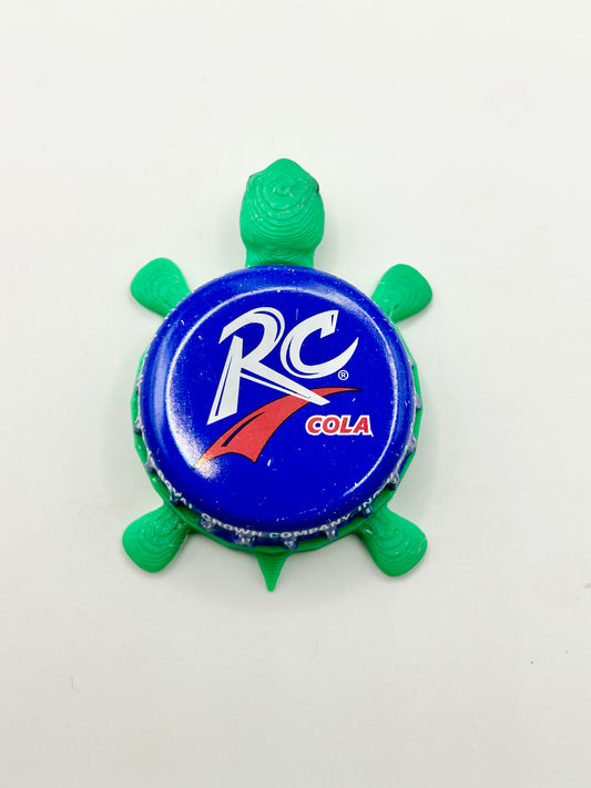 RC Cola (Red Accent) - Bottle Cap Magnet Turtle