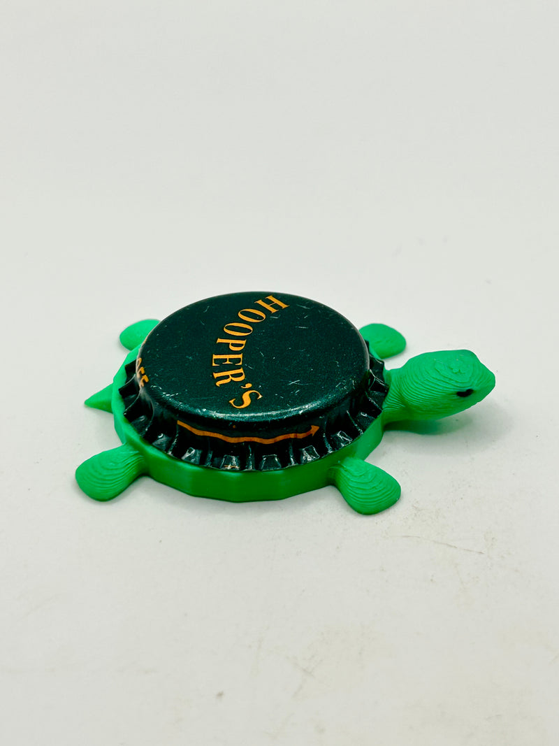 Hooper’s Beer - Bottle Cap Magnet Turtle Shell Shocked Art