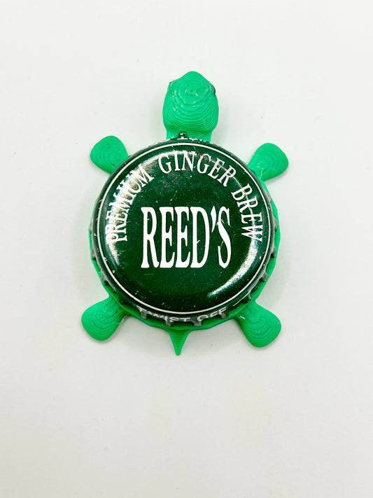 Reed’s Premium Ginger Brew - Bottle Cap Magnet Turtle
