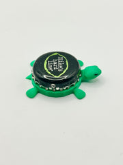Mikes Hard Lime - Bottle Cap Magnet Turtle Shell Shocked Art