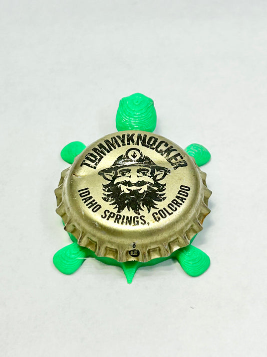 Tommyknocker Beer - Bottle Cap Magnet Turtle