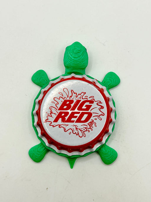 Big Red Soda (Vintage, Rare) - Bottle Cap Magnet Turtle Shell Shocked Art