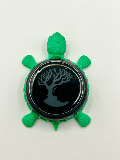 MadTree Brewing - Bottle Cap Magnet Turtle Shell Shocked Art