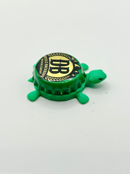 Devils Backbone Brewing (Green) - Bottle Cap Magnet Turtle Shell Shocked Art