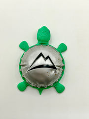 Coors Light (Dome Shell) - Bottle Cap Magnet Turtle Shell Shocked Art