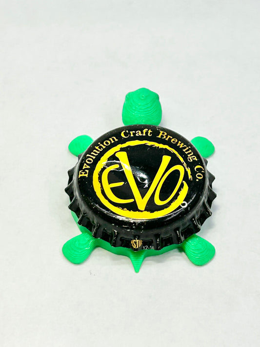 Evolution Craft Brewing - Bottle Cap Magnet Turtle