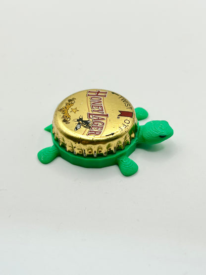 Michelob Honey Lager (Bee) - Bottle Cap Magnet Turtle Shell Shocked Art