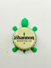 Shannon Brewing - Bottle Cap Magnet Turtle Shell Shocked Art