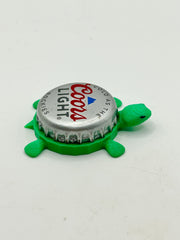Coors Light - Bottle Cap Magnet Turtle Shell Shocked Art