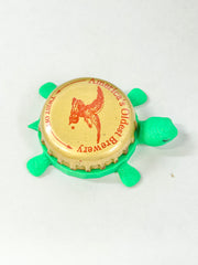 Yuengling Lager - Bottle Cap Magnet Turtle Shell Shocked Art