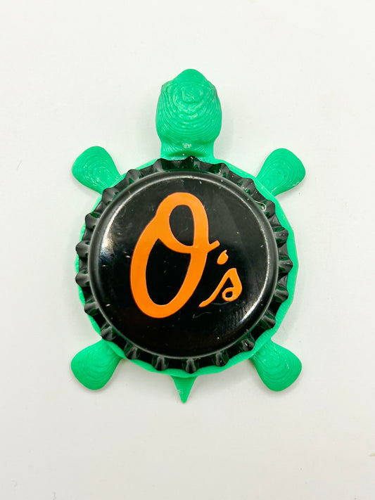Baltimore Orioles - Bottle Cap Magnet Turtle