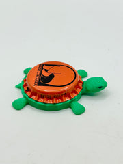 Alaskan Brewing (Orange) - Bottle Cap Magnet Turtle Shell Shocked Art