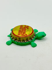 Howel’s Root Beer - Bottle Cap Magnet Turtle Shell Shocked Art