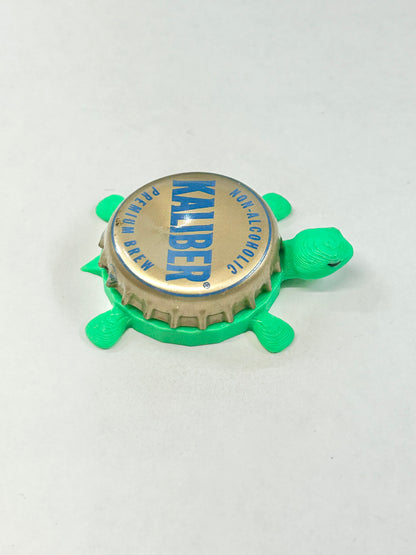 Kaliber NA (Non Alcoholic) - Bottle Cap Magnet Turtle Shell Shocked Art