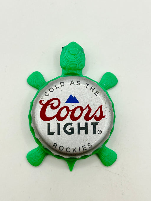 Coors Light - Bottle Cap Magnet Turtle Shell Shocked Art