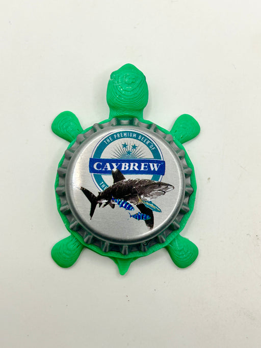 Caybrew White Tip Lager (Cayman Islands) - Turtle Bottle Cap Magnet Shell Shocked Art
