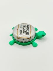 Goose Island Craft Sodas - Bottle Cap Magnet Turtle Shell Shocked Art