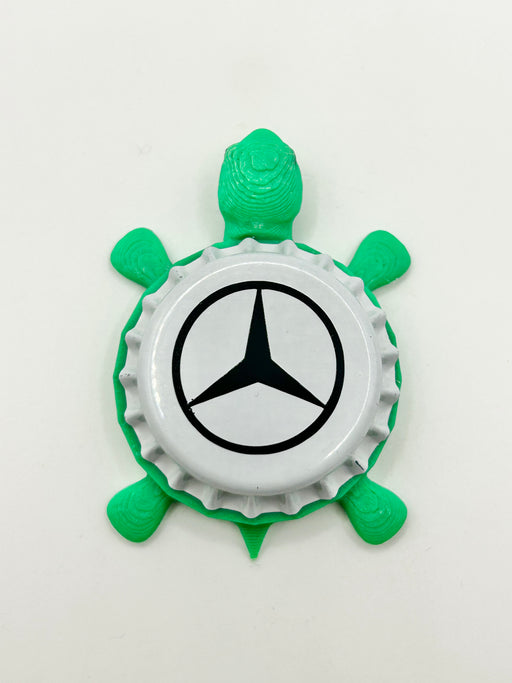 Mercedes - Bottle Cap Magnet Turtle Shell Shocked Art