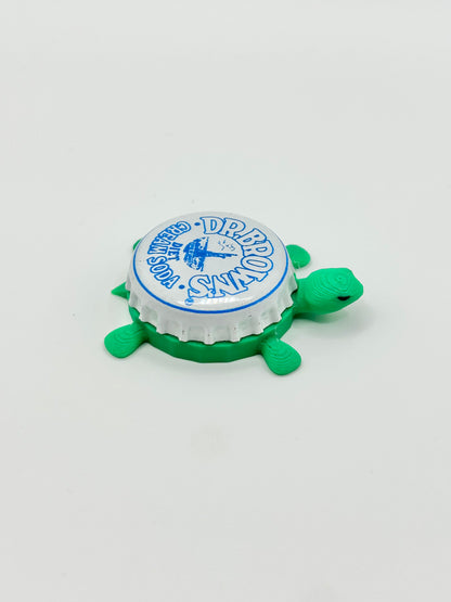 Dr Brown’s Diet Cream Soda - Bottle Cap Magnet Turtle Shell Shocked Art