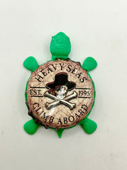 Heavy Seas (Vintage Rare) - Bottle Cap Magnet Turtle Shell Shocked Art