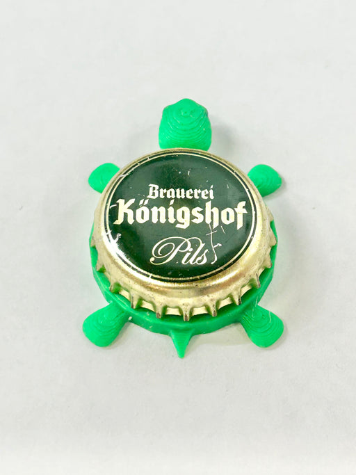 Brauerei Konigshof Pils - Bottle Cap Magnet Turtle Shell Shocked Art