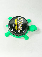 O’Fallon Brewery - Bottle Cap Magnet Turtle Shell Shocked Art