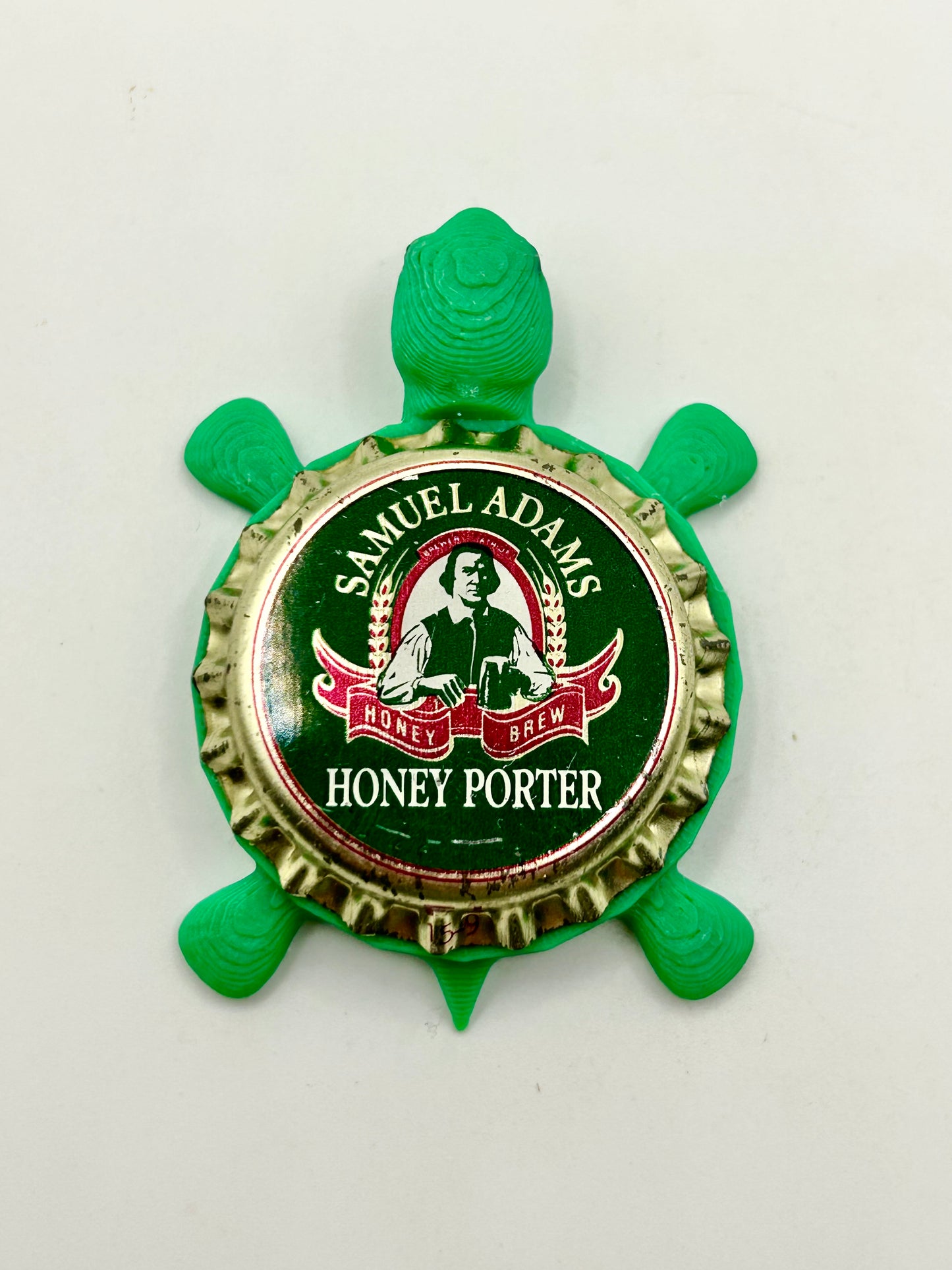 Sam Adams Honey Porter (Vintage) - Bottle Cap Magnet Turtle