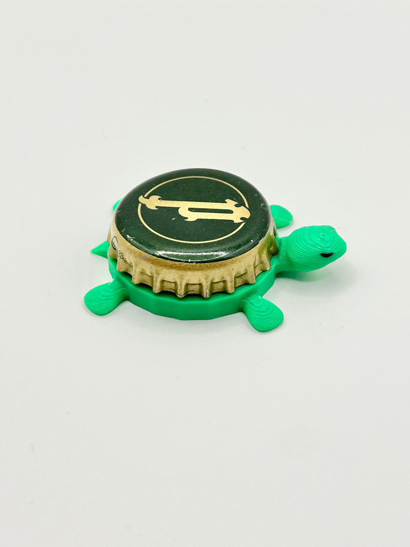 Perrier Water - Bottle Cap Magnet Turtle Shell Shocked Art