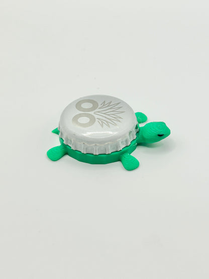 Oogave Soda - Bottle Cap Magnet Turtle Shell Shocked Art