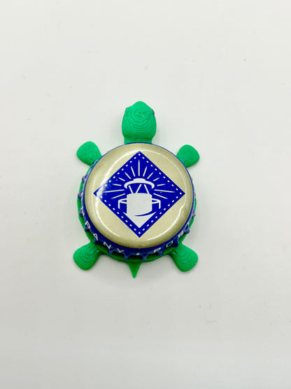 Port City Brewing - Bottle Cap Magnet Turtle Shell Shocked Art