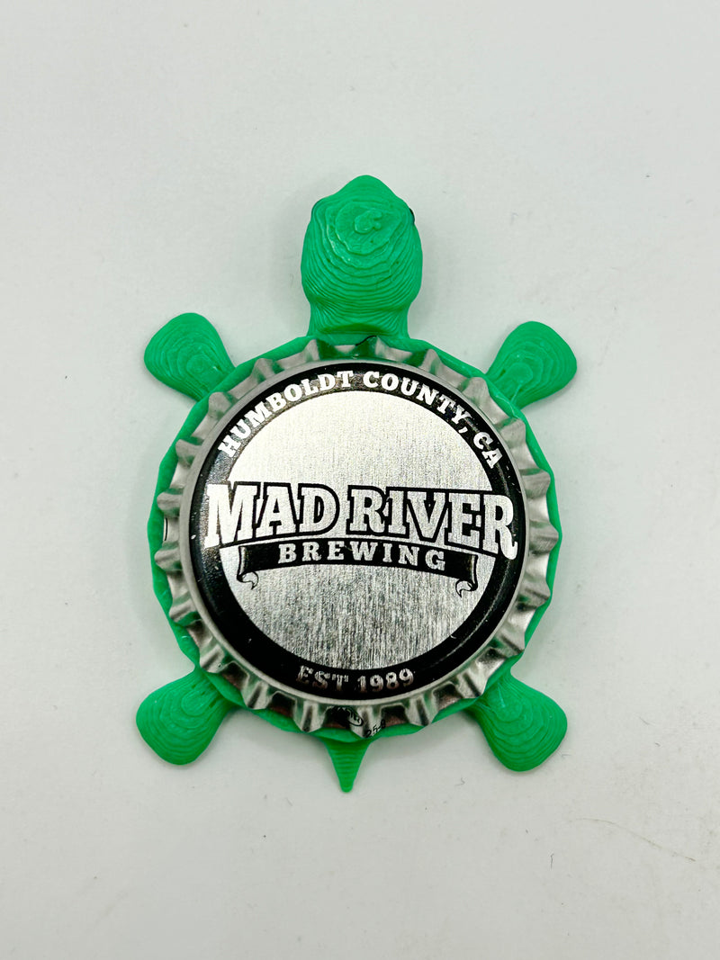 Mad River Brewing - Bottle Cap Magnet Turtle Shell Shocked Art