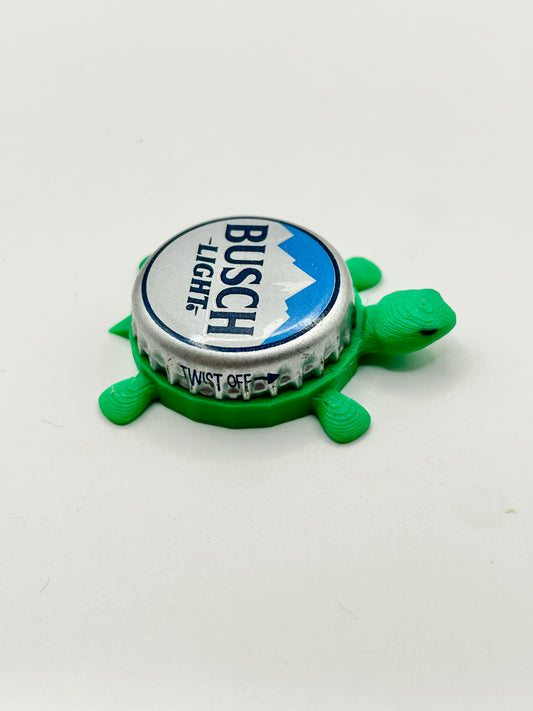 Busch Light (Mountains) - Bottle Cap Magnet Turtle