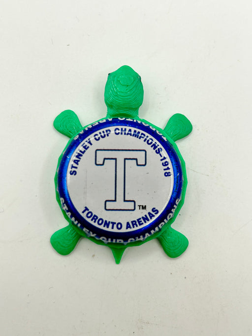 Toronto Arenas Stanley Cup Champions (1918) - Bottle Cap Magnet Turtle Shell Shocked Art