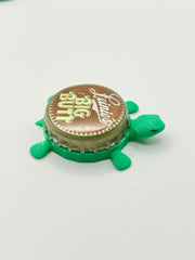 Leinenkugel's Big Butt - Bottle Cap Magnet Turtle Shell Shocked Art