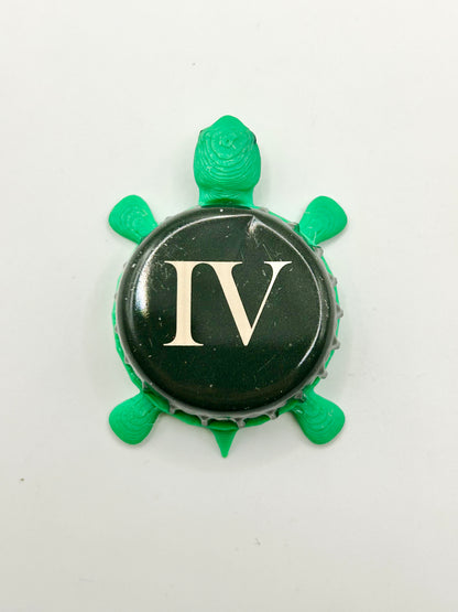 Bell's Beer (IV - Leaves of Grass) - Bottle Cap Magnet Turtle Shell Shocked Art