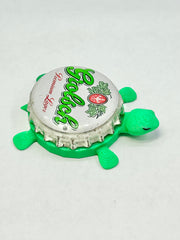 Grolsch Premium Lager - Bottle Cap Magnet Turtle Shell Shocked Art