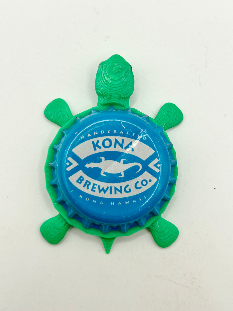 Kona Big Wave (Vintage) - Bottle Cap Magnet Turtle Shell Shocked Art