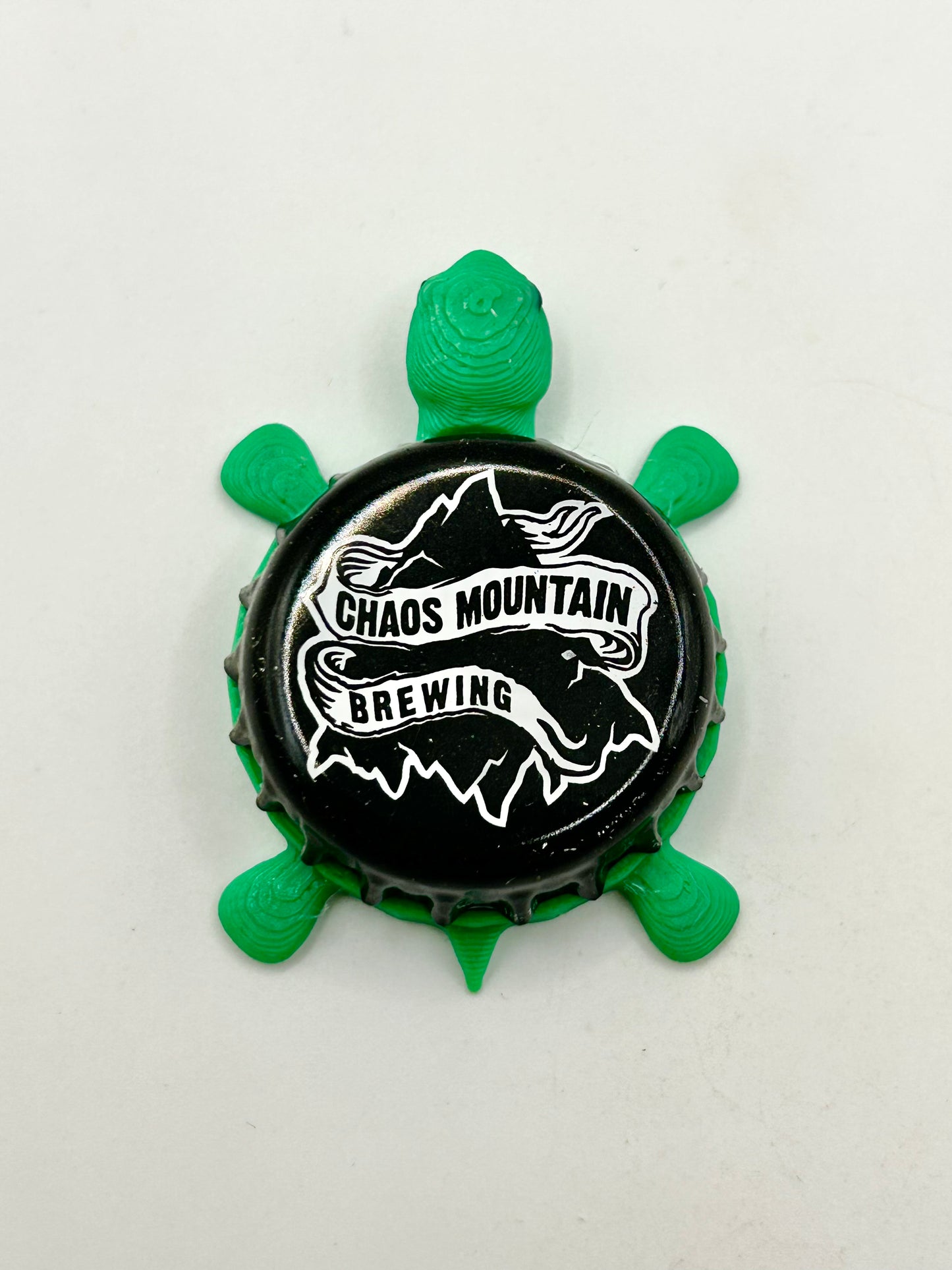 Chaos Mountain Brewing - Bottle Cap Magnet Turtle