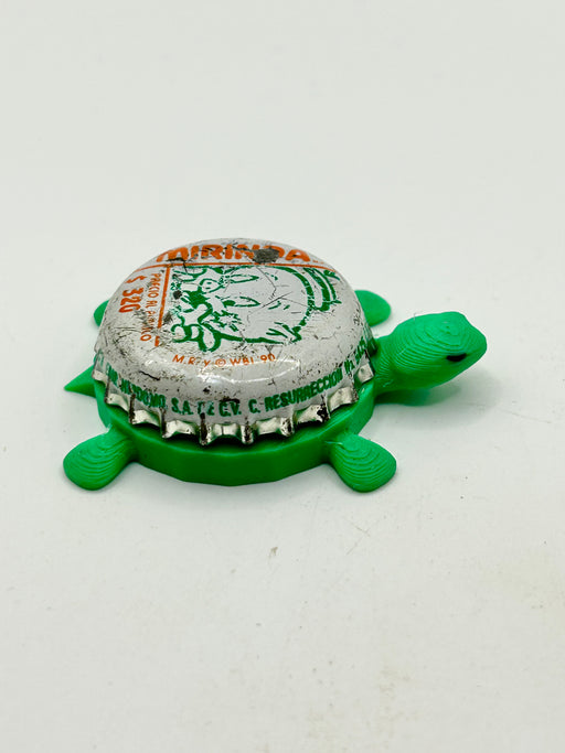 Mirinda Soda Porky Pig (Vintage) - Bottle Cap Magnet Turtle Shell Shocked Art