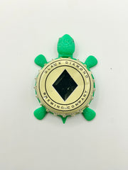 Black Diamond Brewing - Bottle Cap Magnet Turtle Shell Shocked Art