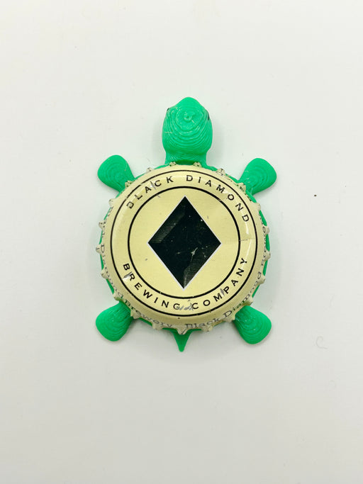 Black Diamond Brewing - Bottle Cap Magnet Turtle Shell Shocked Art