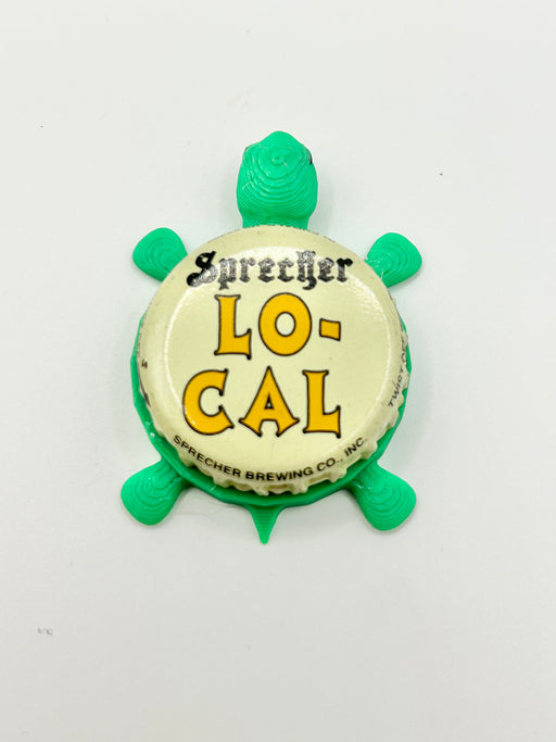 Sprecher Lo-Cal - Bottle Cap Magnet Turtle Shell Shocked Art