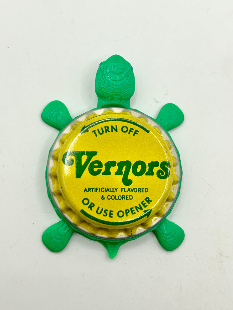 Vernors Soda (Vintage) - Bottle Cap Magnet Turtle Shell Shocked Art